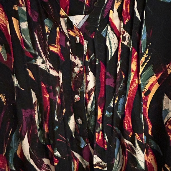 Cocomo Vibrant Feather Print Blouse - Picture 2 of 9